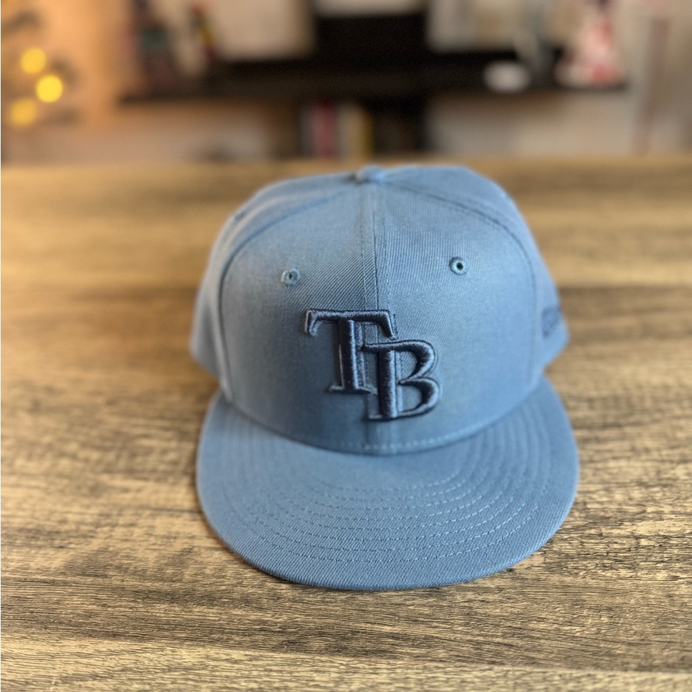 Tampa Bay Rays New Era Spring Color 59FIFTY Fitted Hat - Blue  7 5/8